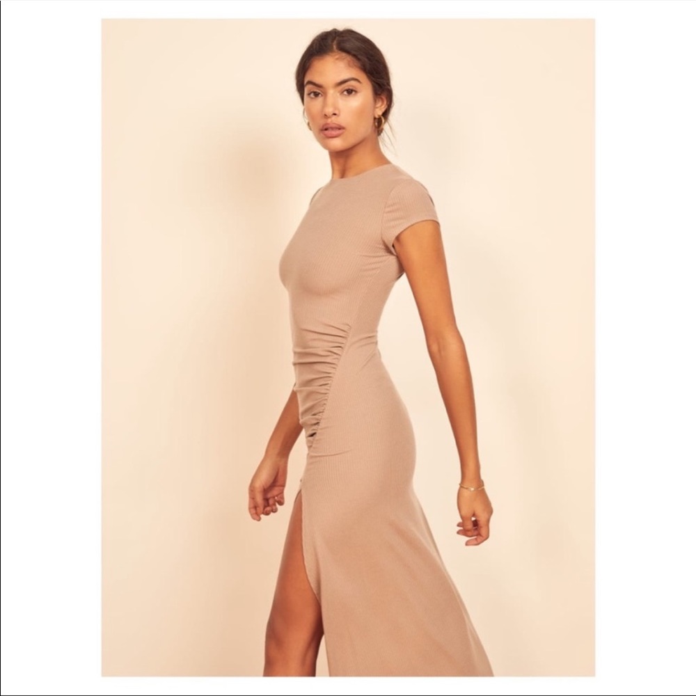 NWT Reformation Peites Brecken Slit Dress MP